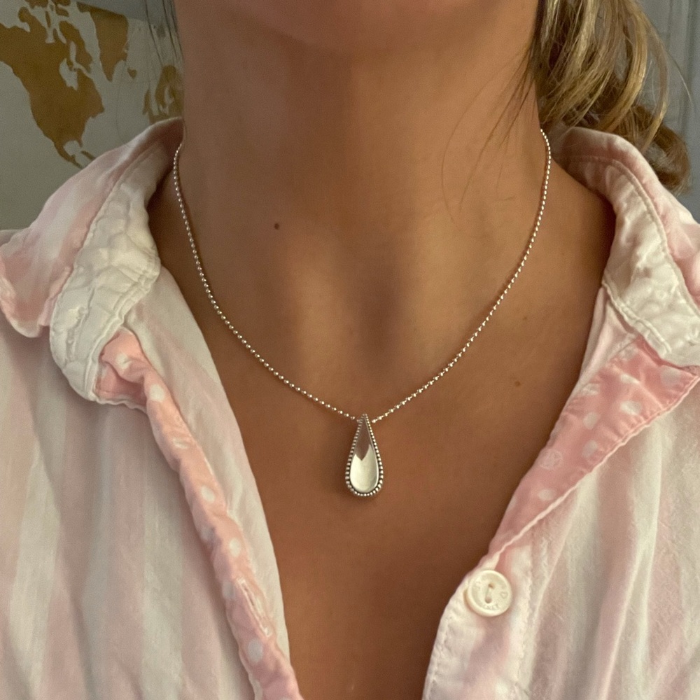 LAGOS signature caviar pendant necklace